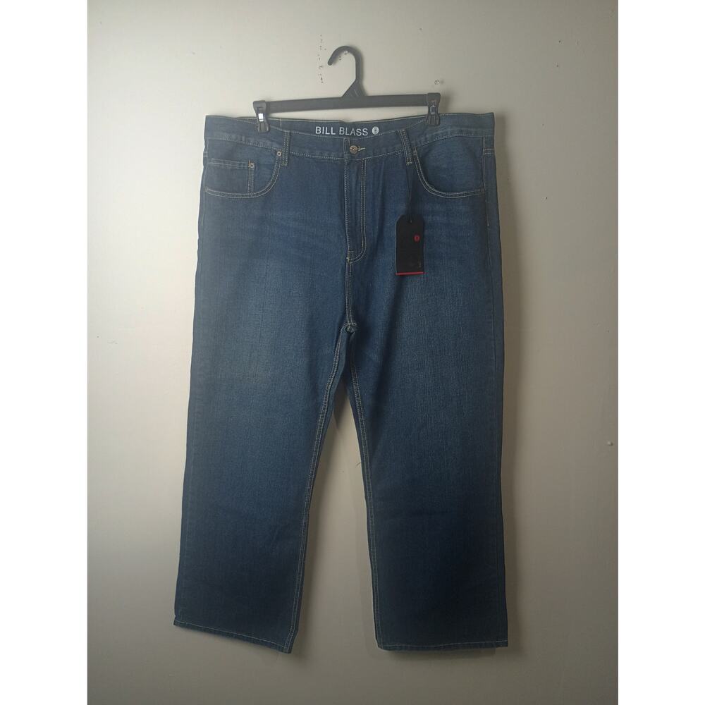 Bill Blass NWT Men's Straight Baggy Jeans Size 42x30‎ 100% Cotton Skater Punk